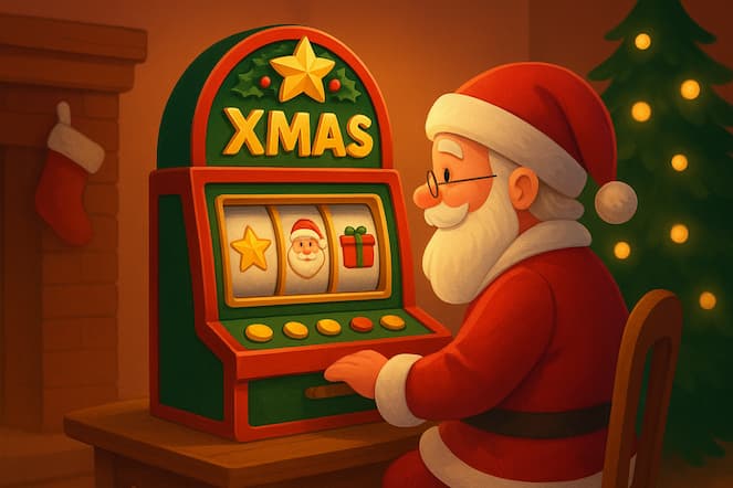 Tomte spelar slot