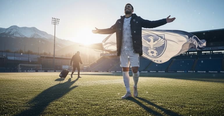 Spelare på fotbollsplan