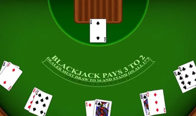 Blackjack table