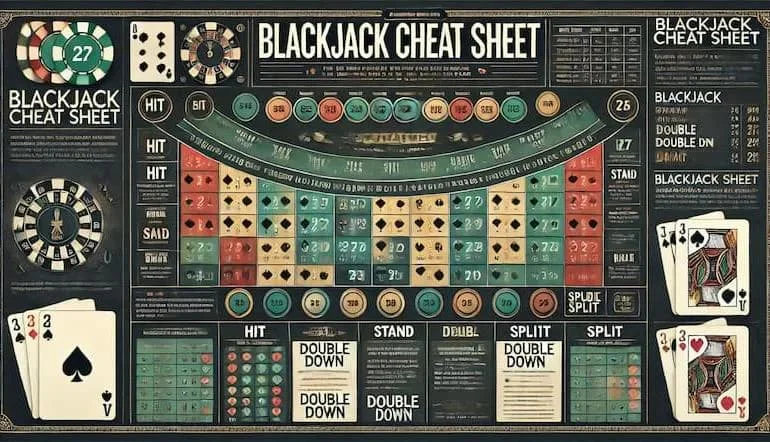 Blackjack Cheat Sheet - En nybörjares fusklapp