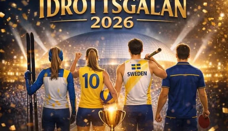 Idrottsgalan 2026: alla nominerade, prestationerna och allt du behöver veta